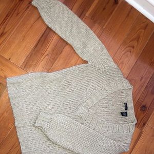 A Moda International gold v-neck sweater